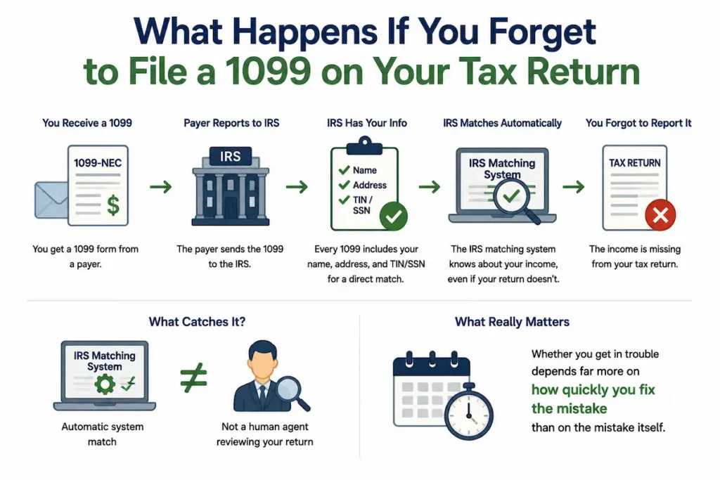 What Happens If You Forget to File a 1099 on Your Tax Return