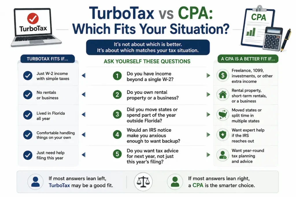 TurboTax vs CPA: Which Fits Your Situation?